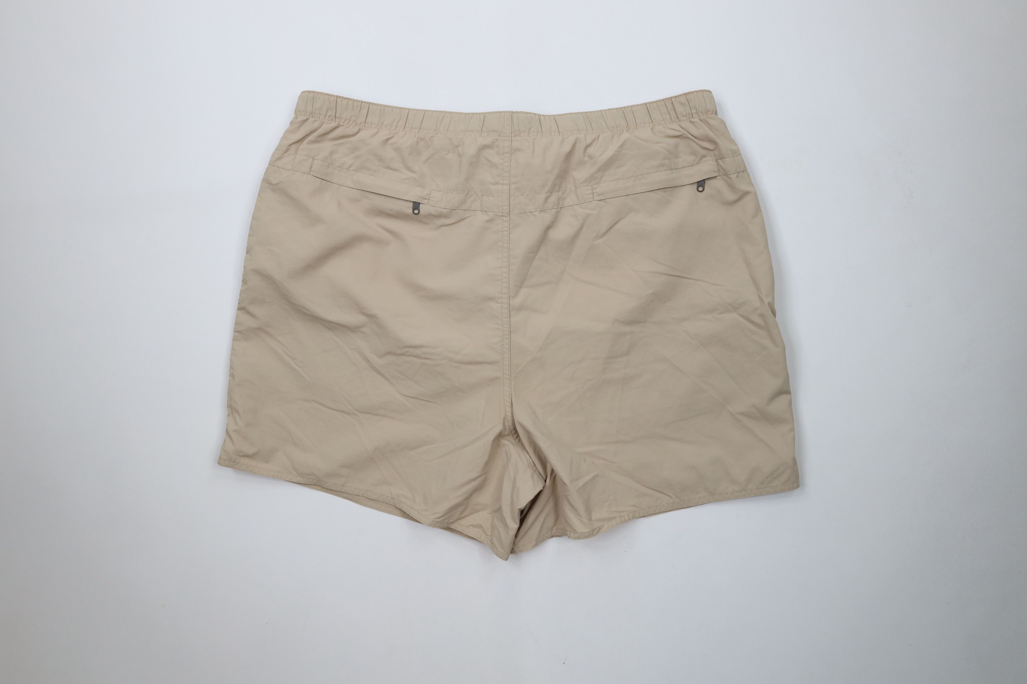 Lands' End × Vintage Vintage 90s Lands End Belted Big Pocket Lined Shorts Beige Size 38" / US 16 / IT 52 - 8 Thumbnail