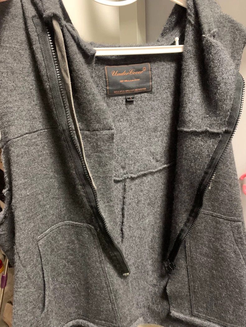 Undercover Undercover 07AW Angora wool blend wool-trimmed hooded vest Size US S / EU 44-46 / 1 - 5 Thumbnail