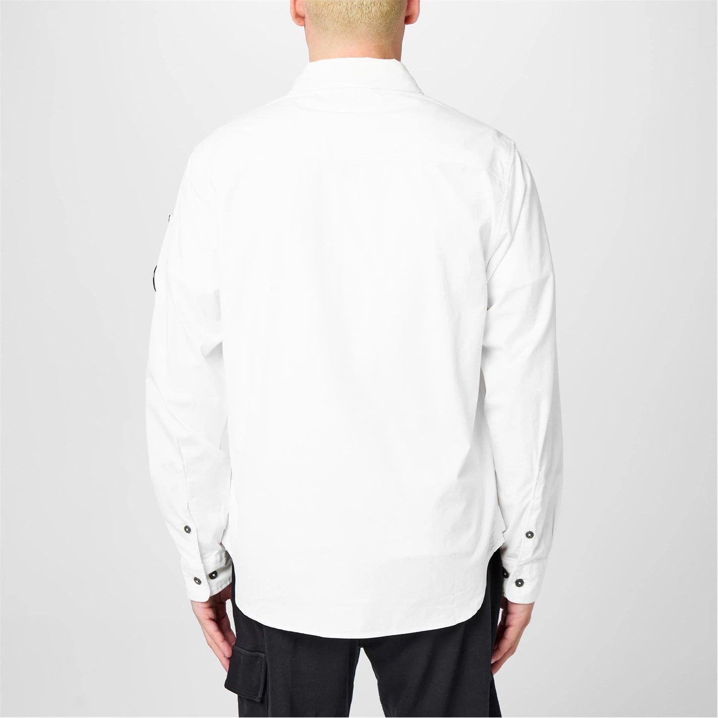C.P. Company o1g2r1mq0426 Gabardine Lens Cotton Long Sleeve Overshirt Size US XXL / EU 58 / 5 - 4 Thumbnail