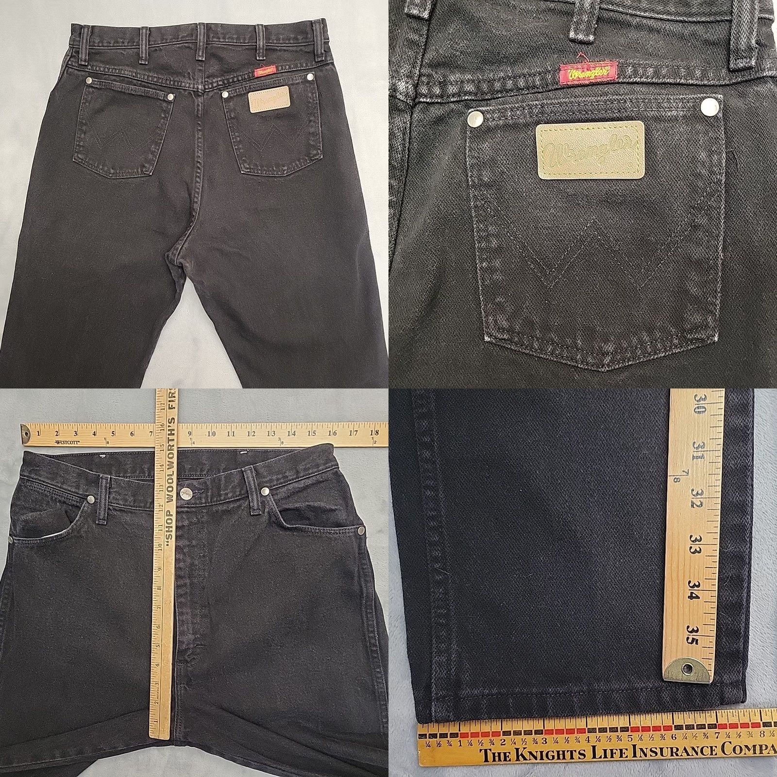 Wrangler VINTAGE Wrangler Jeans Women 15 Tall 32x36 Black High Rise USA 90s Made in USA Wrangler Jeans Women 15 Tall 32x36 Black High Rise USA 90s Made in USA Size 36" / US 14 / IT 50 - 8 Thumbnail