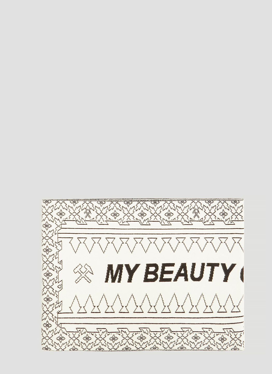 GmbH My Beauty Offends You Intarsia Knit Scarf Size ONE SIZE - 1 Thumbnail