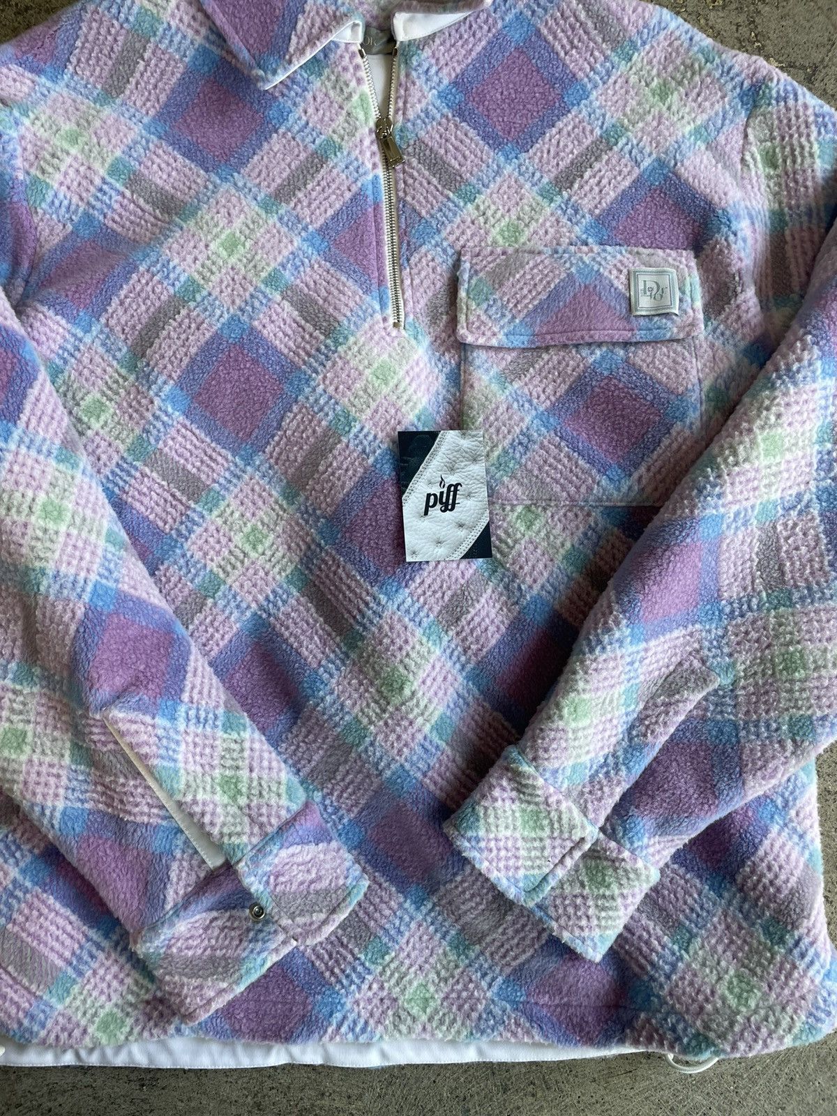 Dior × ERL Dior x ERL Tartan Zip Sweatshirt Purple Size US M / EU 48-50 / 2 - 3 Thumbnail