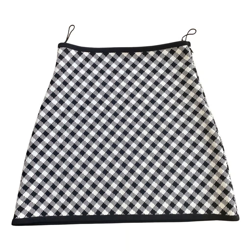 image of Dior O1W1Db10124 Skirt In Black & White in Black/White, Women's