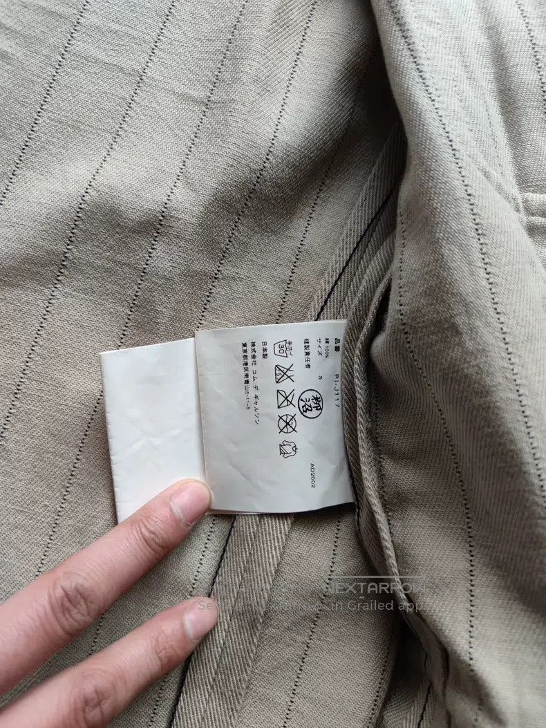Comme des Garcons Comme Des Garcons Classic thick canvas three-button suit b Size US S / EU 44-46 / 1 - 4 Thumbnail