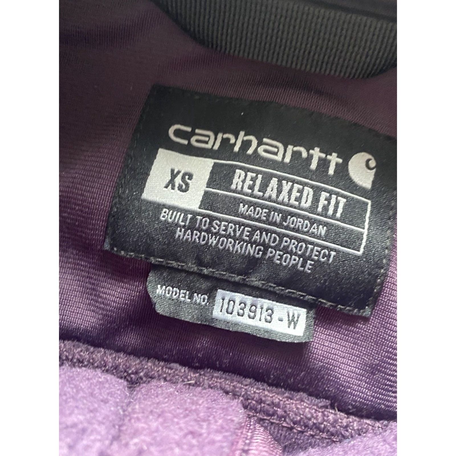 Carhartt Carhartt Jacket Womens XS Purple Sherpa Fleece Full Zip 103913-W Relaxed Fit Women Jacket Size XS / US 0-2 / IT 36-38 - 7 Thumbnail