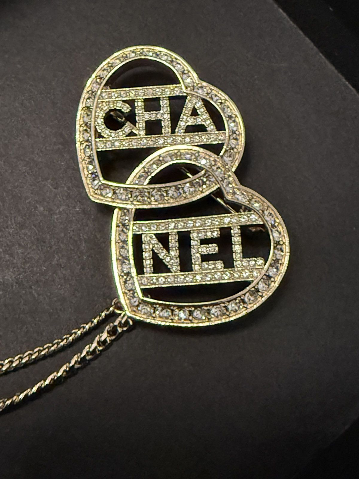 Chanel Chanel coco heart chained brooch Size ONE SIZE - 3 Thumbnail