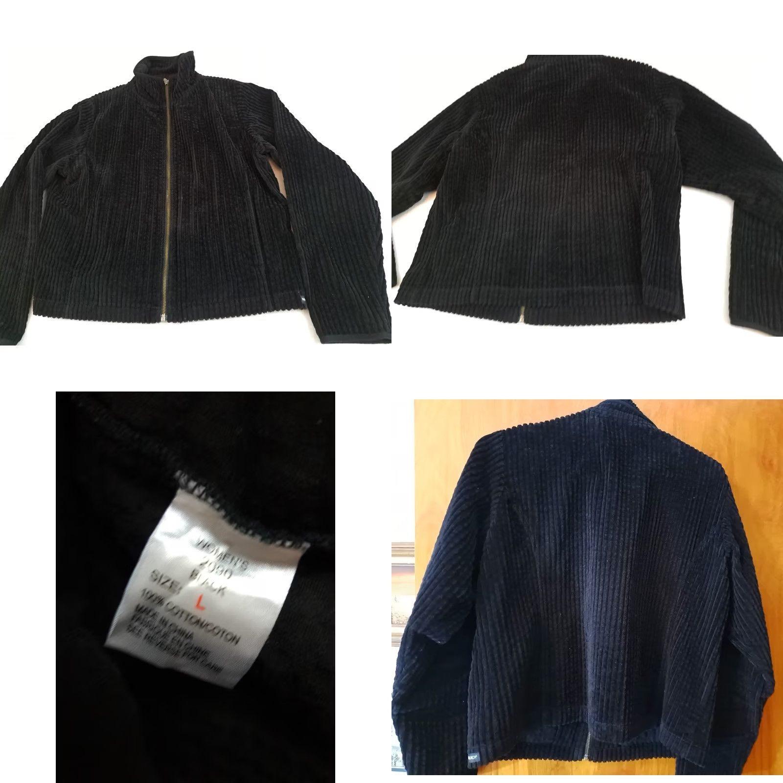 Vintage VINTAGE Woolrich Cardigan Women Ribbed Cotton Zipper Black Large Sweater Ladies Regular Cardigan 24in long 20in pit to pit Size L / US 10 / IT 46 - 8 Thumbnail