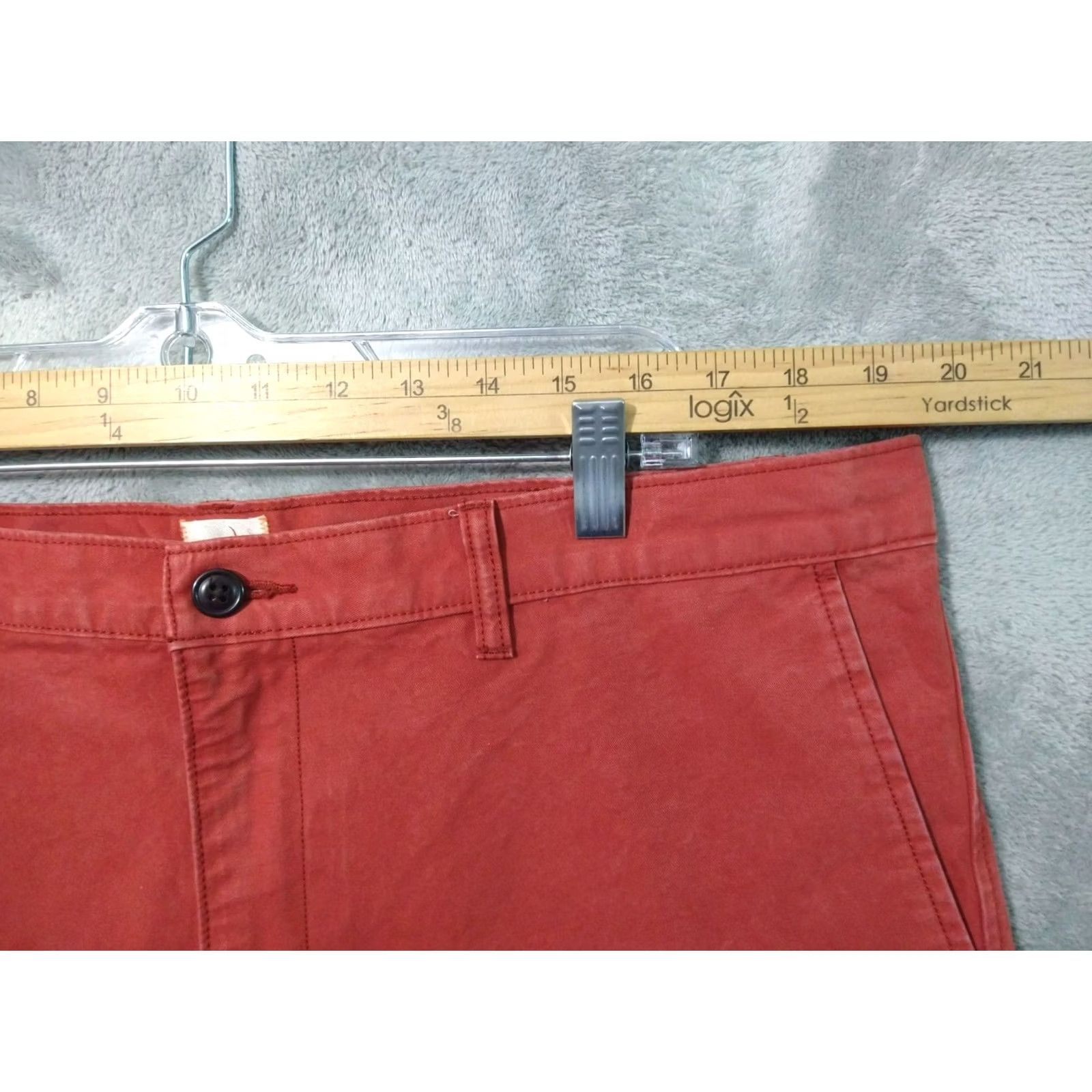 Lands' End Lands' End Pants Mens 38x32 Pink Canvas 1963 Straight Fit Flat Front Cotton G28 chinos | Mens | Pants | 38x32 | Pink | Cotton | Canvas | Straight Fit Size US 38 / EU 54 - 3 Thumbnail