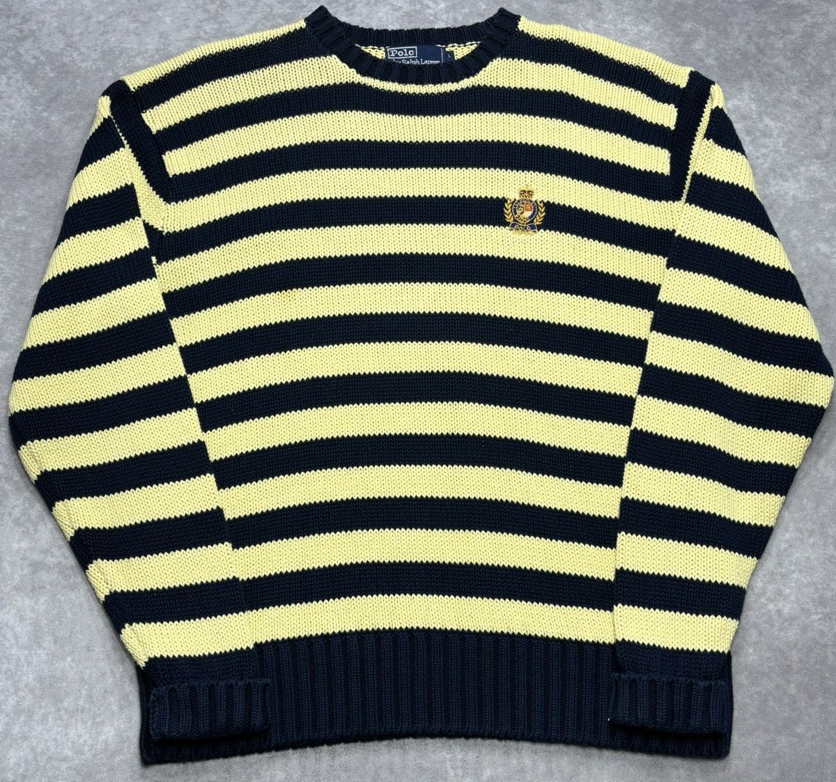 Ralph Lauren 90’s Vintage Polo Ralph Lauren Cotton Knit Sweater Size US L / EU 52-54 / 3 - 1 Thumbnail