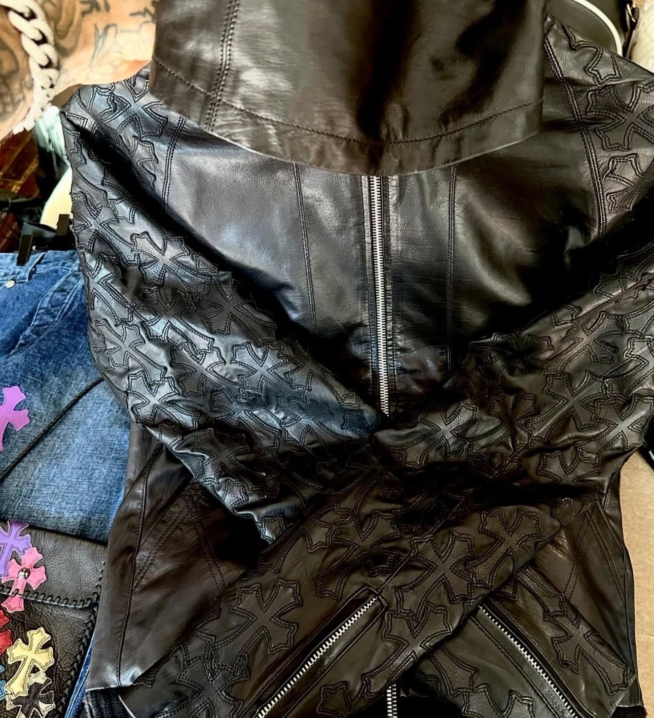 Chrome Hearts CHROME HEARTS FLOODED CROSS JACKET Size US M / EU 48-50 / 2 - 2 Thumbnail