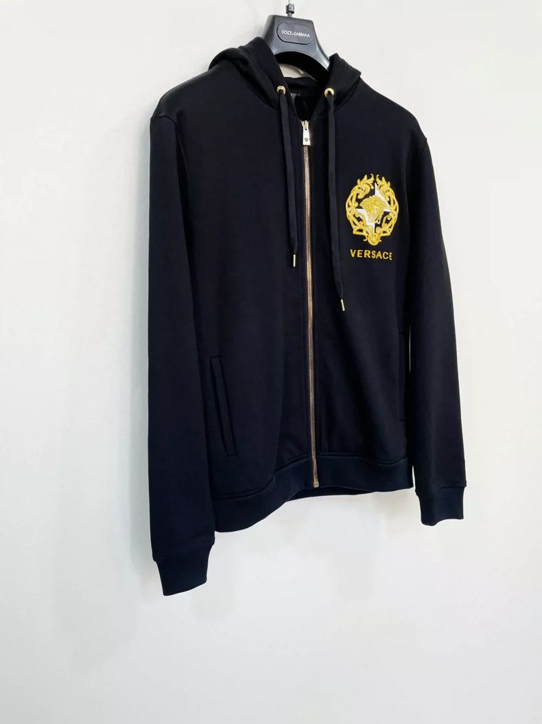 Versace Versace Embroidered hooded zip shirt Size US XS / EU 42 / 0 - 2 Thumbnail
