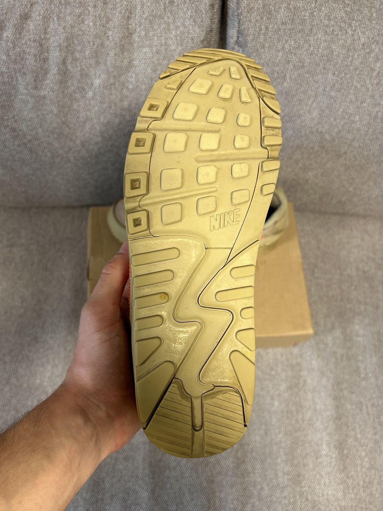 Nike × Off-White Nike Air Max 90 Off-white Desert Ore Size US 7 / EU 40 - 6 Thumbnail