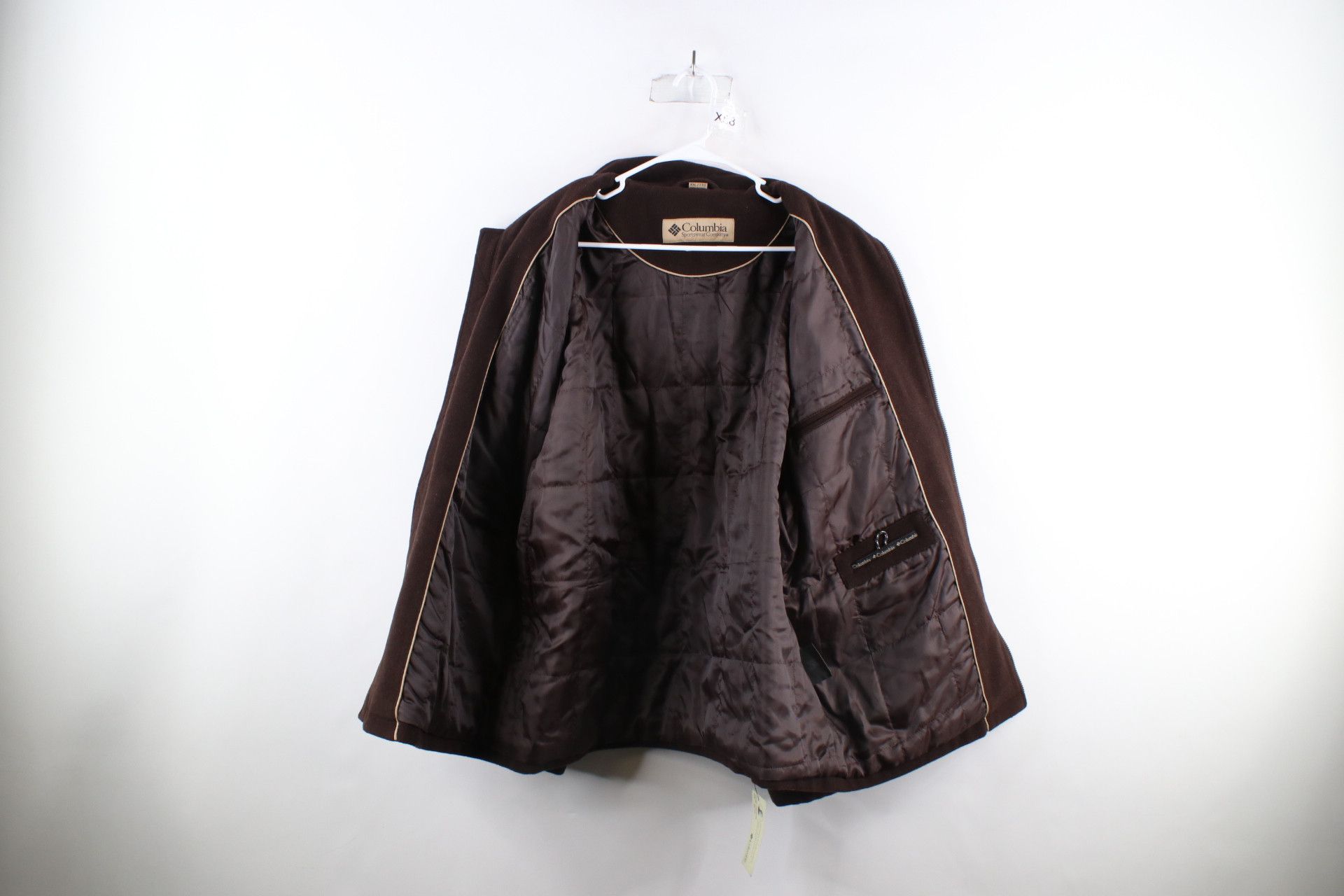Columbia × Vintage Deadstock Vintage 90s Columbia Full Zip Bomber Jacket Brown Size US XXL / EU 58 / 5 - 9 Thumbnail