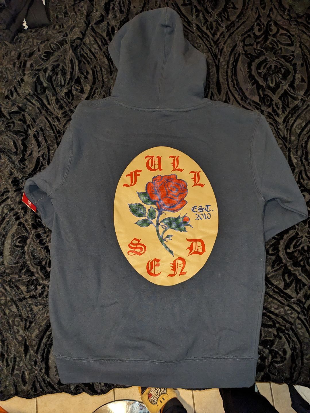 Full Send Full Send Rose Hoodie Navy blue Size US M / EU 48-50 / 2 - 2 Thumbnail