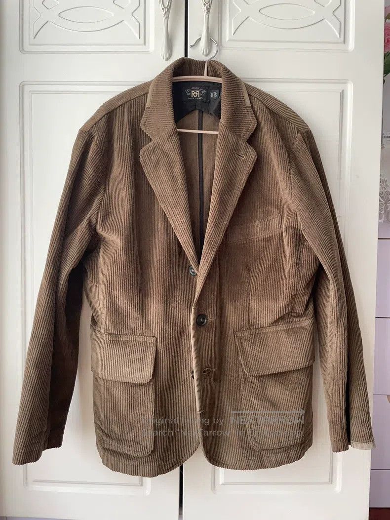 RRL Ralph Lauren RRL Ralph Lauren Corduroy+suit+suit+jacket+vintage distres Size 48S - 1 Thumbnail