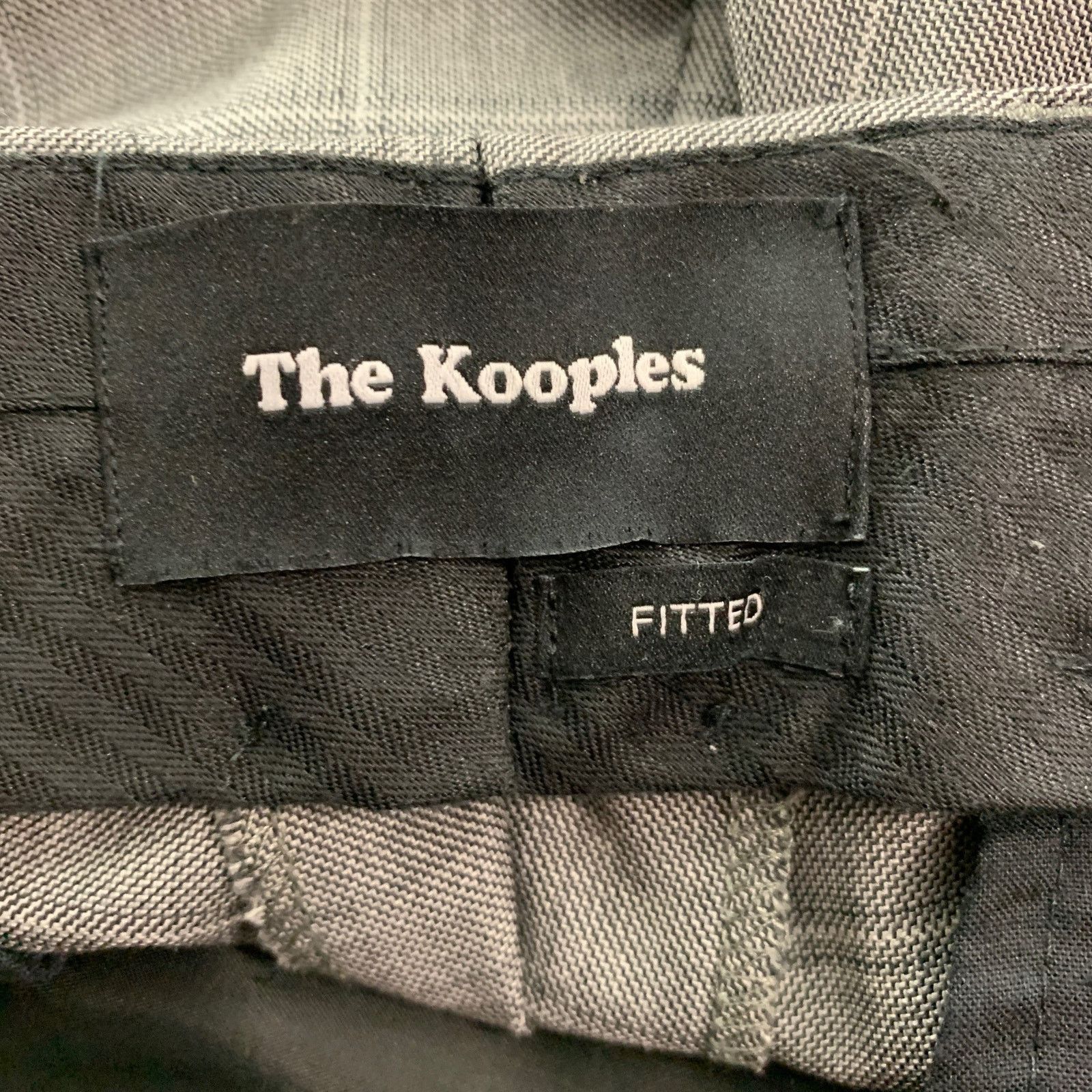 The Kooples THE KOOPLES Size 40 Grey Window Pane Wool Peak Lapel Suit Size 40R - 7 Thumbnail