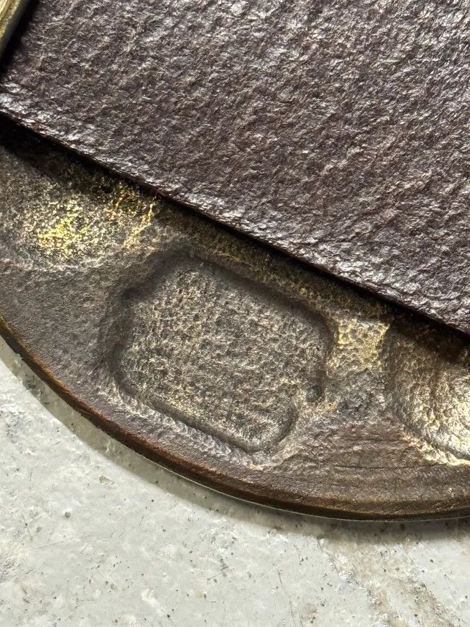 Designer × Dries Van Noten × Vintage Dries Van Noten Antique Sword Buckle Leather Belt Size ONE SIZE - 11 Thumbnail