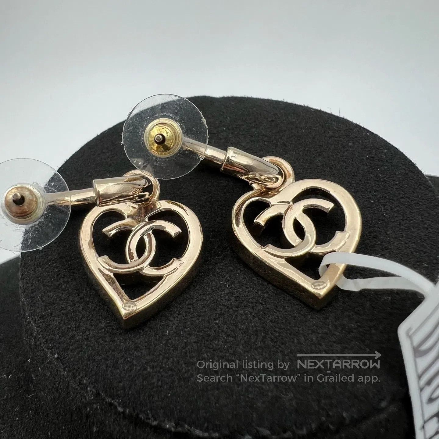 Chanel Chanel Love Metal LOGO Earrings Size ONE SIZE - 2 Thumbnail