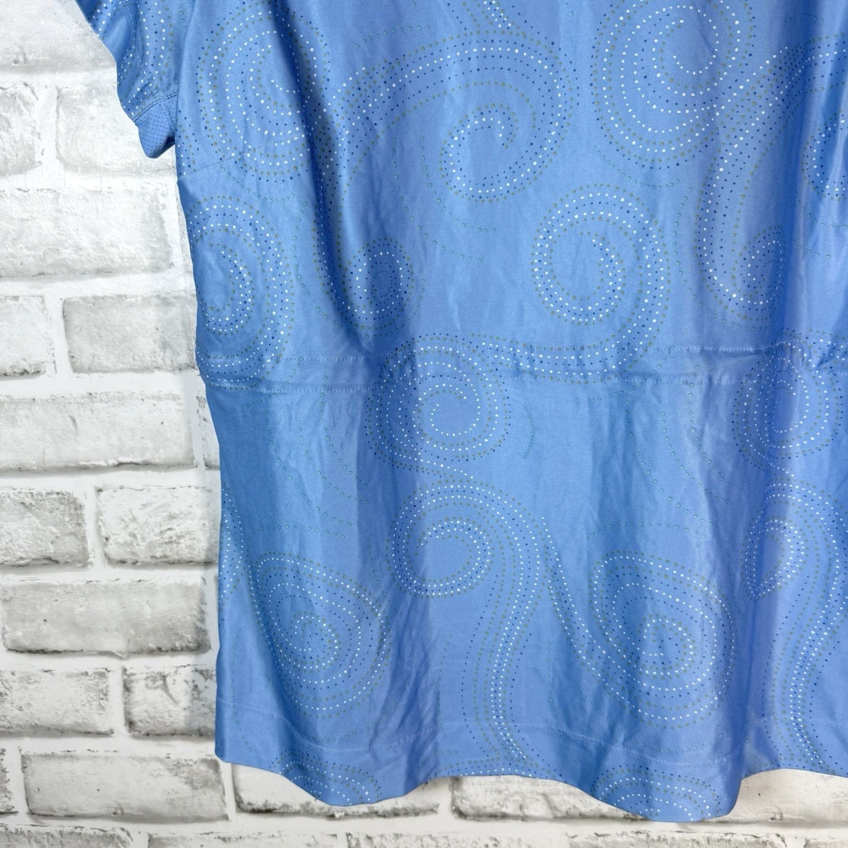 Adidas VINTAGE Adidas Climacool Women's Golf Polo Shirt Athletic Fit Size L Blue Activewear Size L / US 10 / IT 46 - 3 Thumbnail