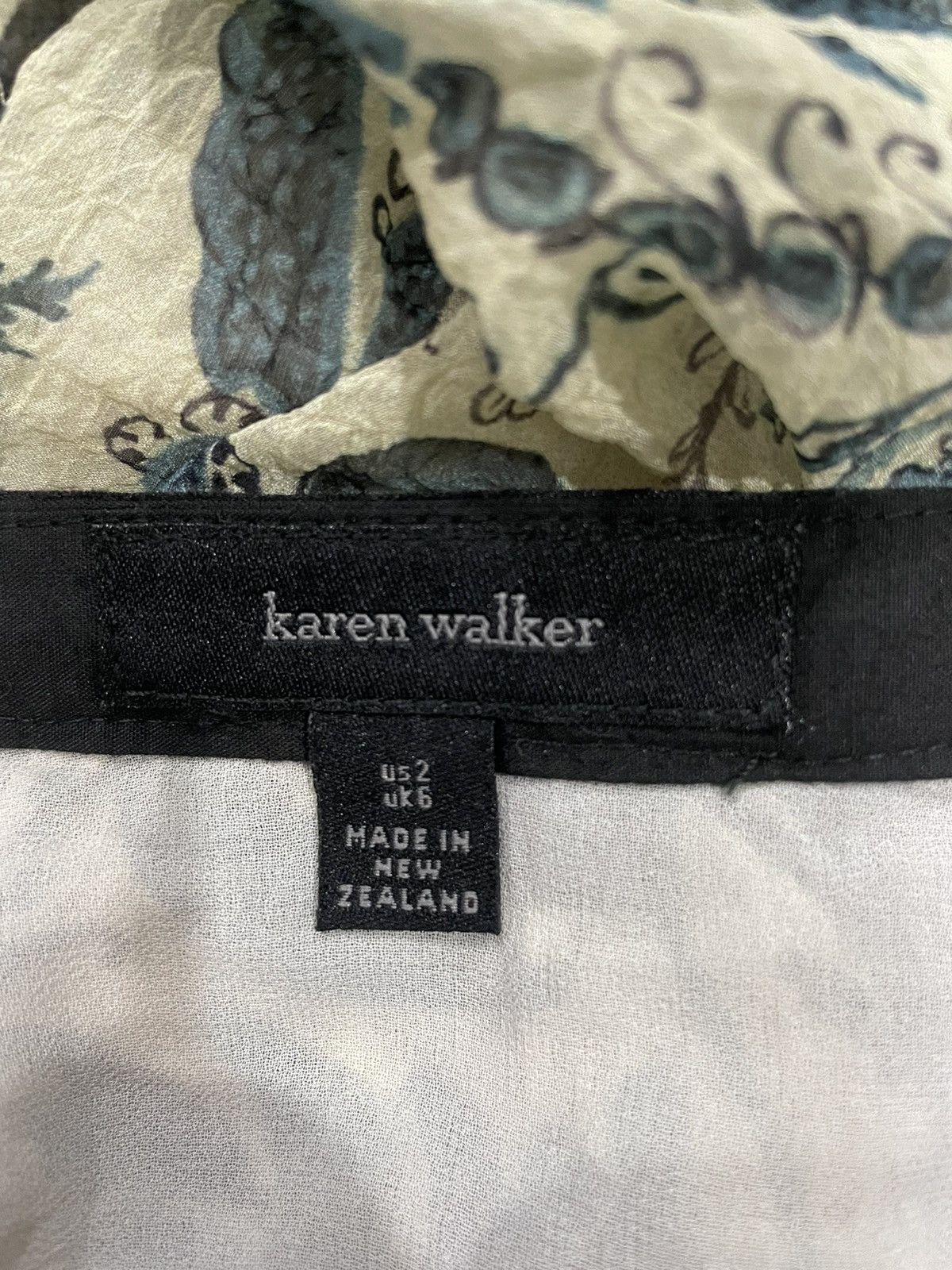 Karen Walker Karen Walker Midi Skirts Flower Pattern Size 26" / US 2 / IT 38 - 6 Thumbnail