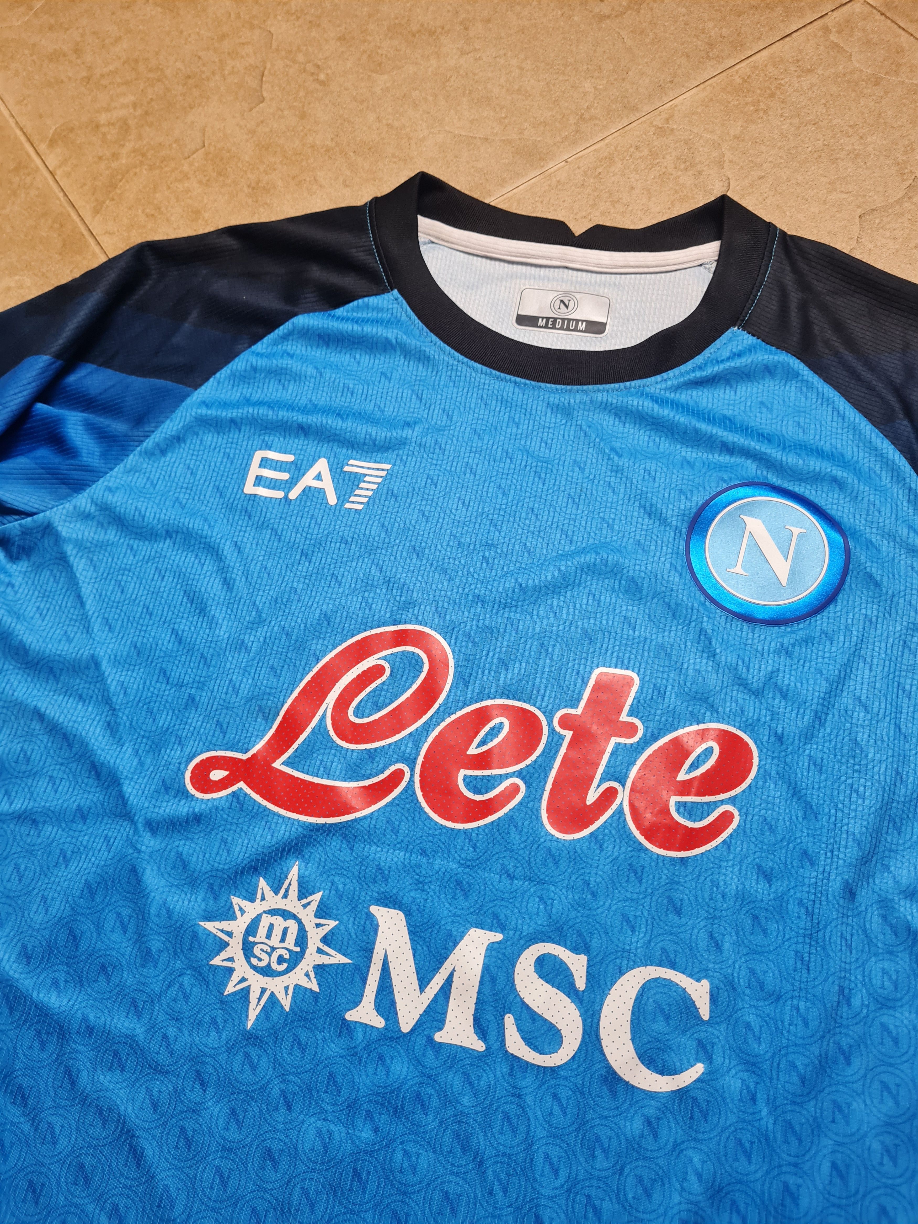 Other Jersey Napoli Home 2022/23 Match Version EA7 Soccer Shirt Size US M / EU 48-50 / 2 - 13 Thumbnail