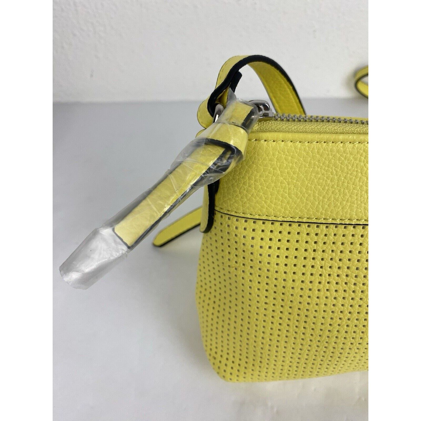 Elie Tahari NWT Tahari Yellow Vegan Leather Crossbody Full Zip Vibrant Size ONE SIZE - 6 Thumbnail