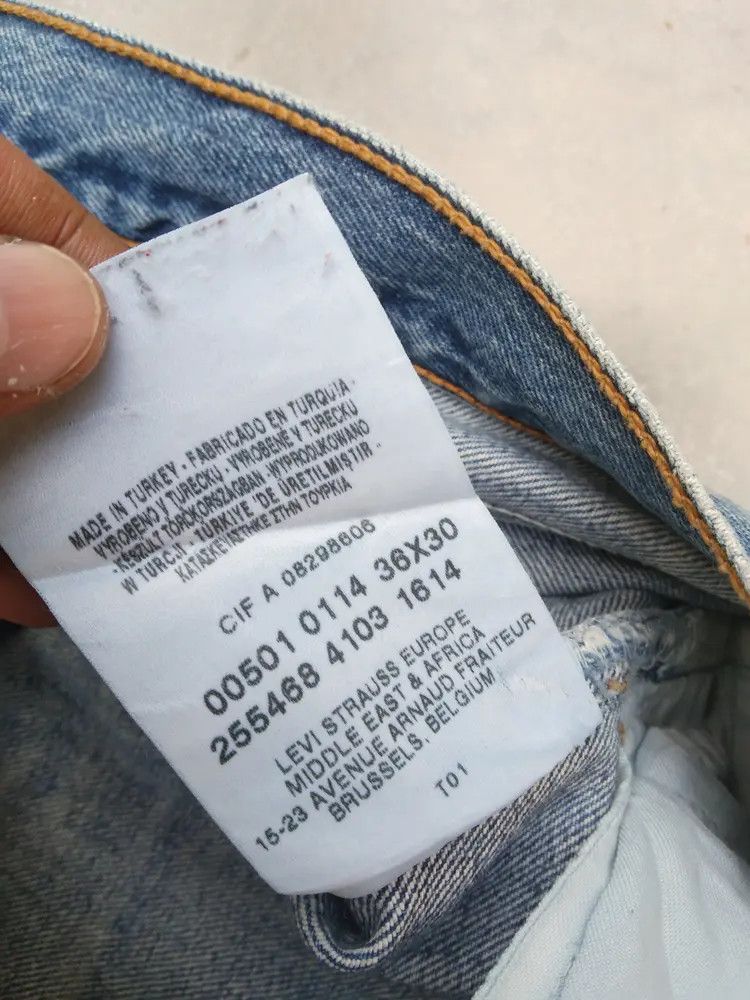 Levi's × Vintage Vintage Levis 501 Straight Leg Distressed Jeans 36x30 Size US 36 / EU 52 - 8 Thumbnail