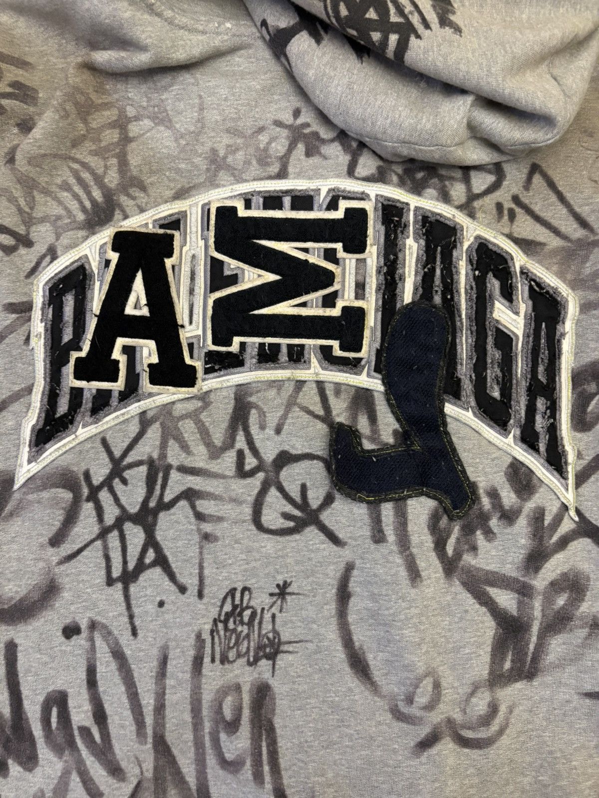 Balenciaga Balenciaga Skater Graffiti Jacket (grey) Size US XXL / EU 58 / 5 - 7 Thumbnail