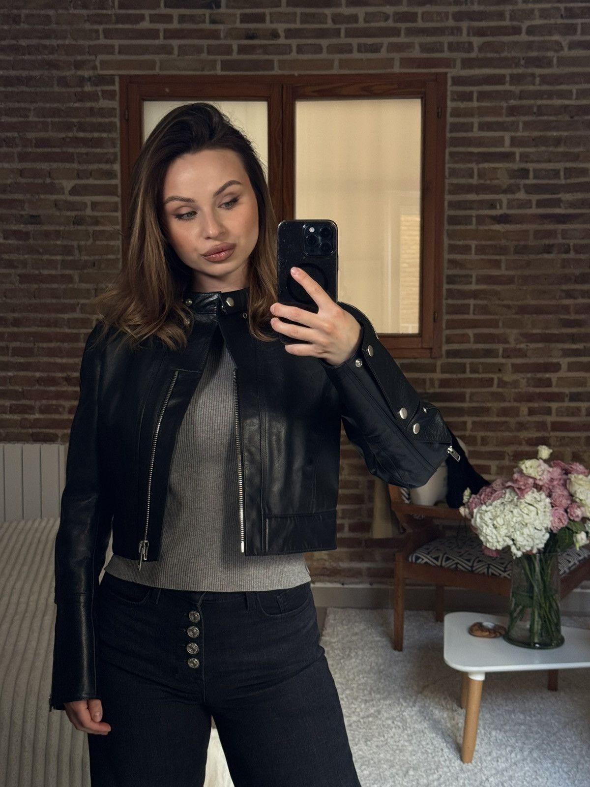Givenchy Givenchy Bull Leather Jacket Black Size S / US 4 / IT 40 - 1 Thumbnail