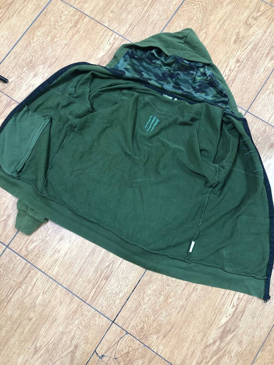 Vintage Vintage Big Logo Faded Zip Hoodie Y2K Size US XL / EU 56 / 4 - 7 Thumbnail