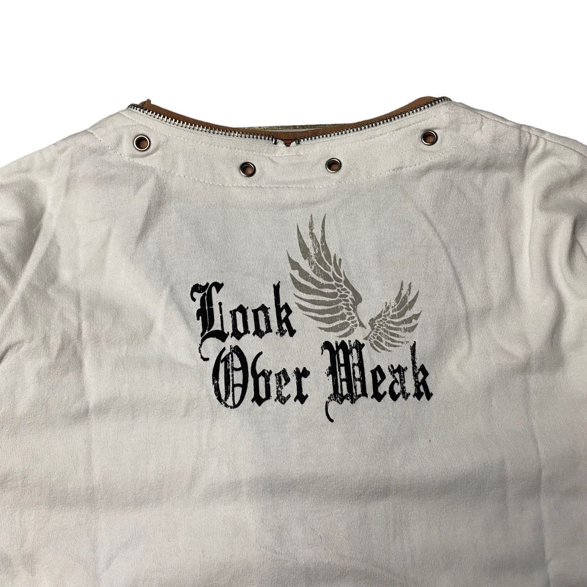 If Six Was Nine 2000's Cornflake Double Layer Poem Zipper Longsleeve Size US M / EU 48-50 / 2 - 5 Thumbnail