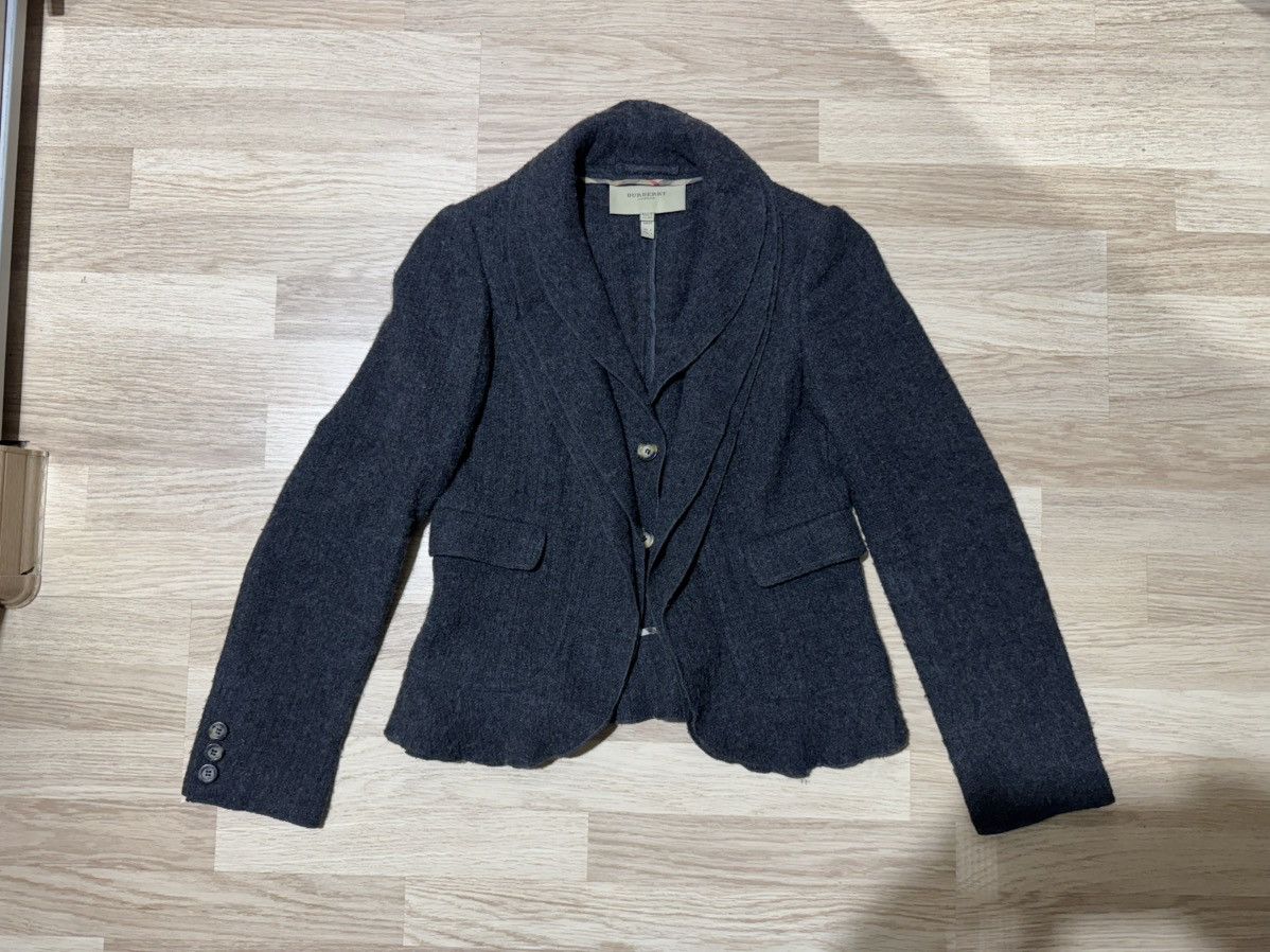 Burberry Burberry wool cashmere cardigan Size S / US 4 / IT 40 - 1 Thumbnail