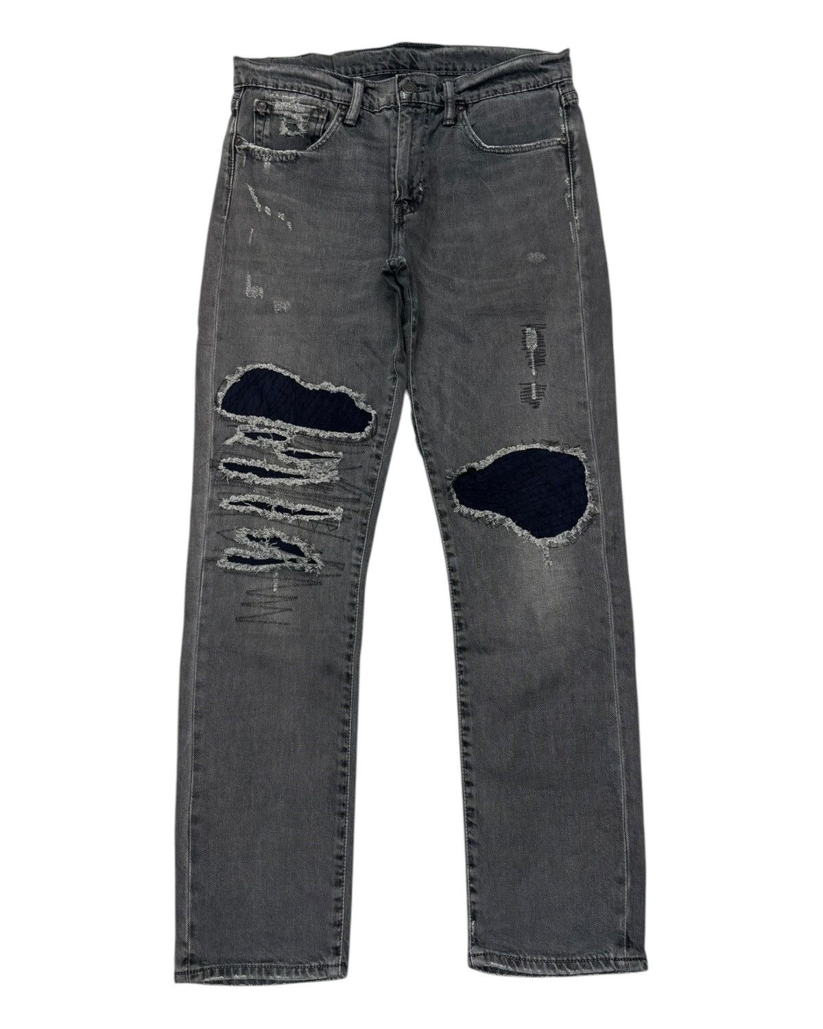 Kapital VINTAGE LEVIS SUPER FADED BLACK DISTRESSED DENIM Size US 32 / EU 48 - 8 Thumbnail