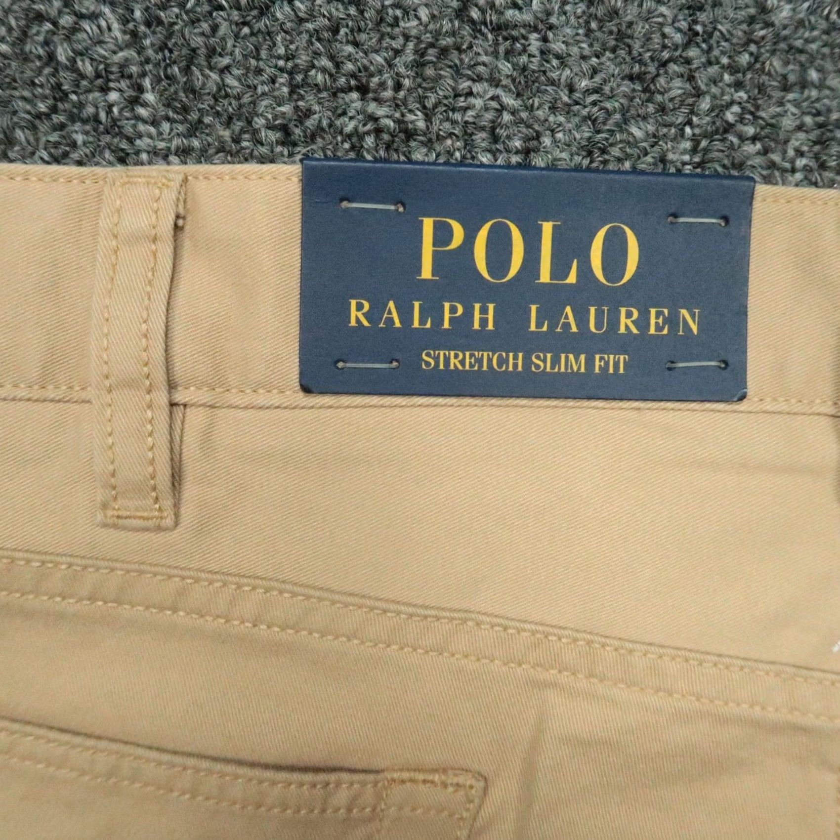 Polo Ralph Lauren VINTAGE Polo Ralph Lauren Pants Mens 42x30 Khaki Tan Stretch Slim Fit 5 Pocket NWT Size US XL / EU 56 / 4 - 7 Thumbnail