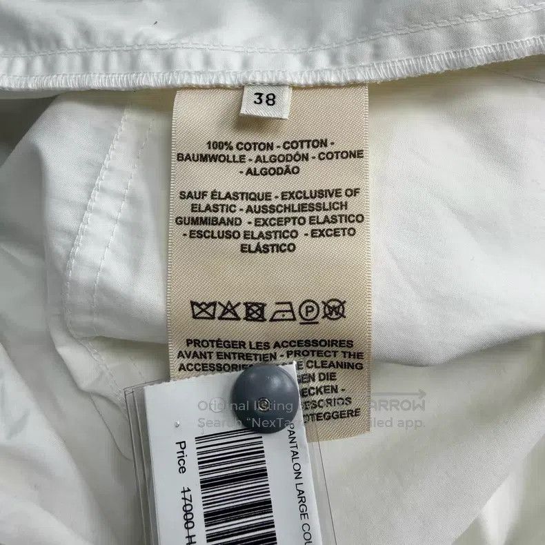 Hermes Hermes White Elastic Lace High Waisted Pants Size 25" / US 0 / IT 36 - 6 Thumbnail