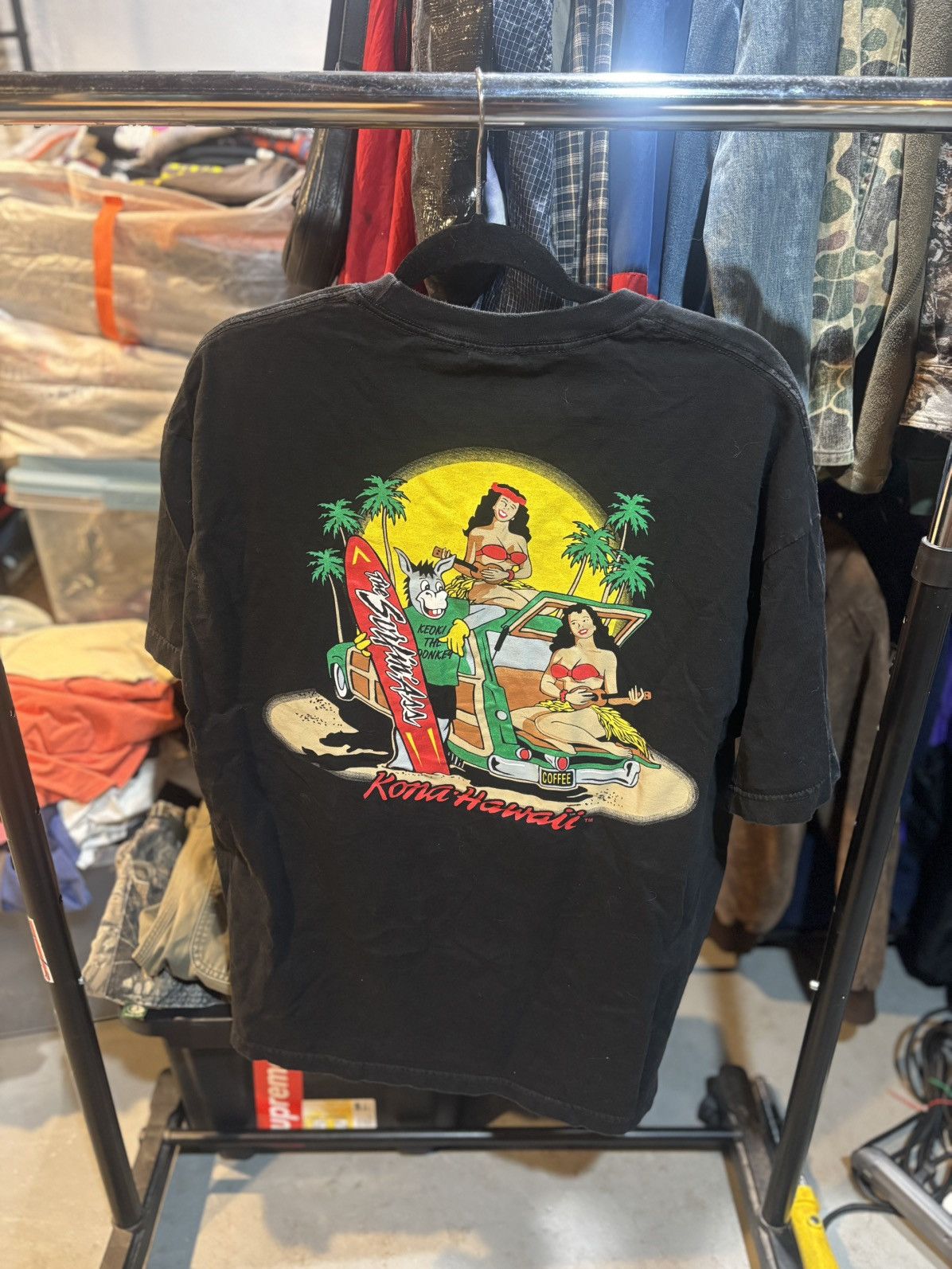 Vintage The Surfin A$$ Kona, Hawaii Tee Size US XL / EU 56 / 4 - 1 Thumbnail