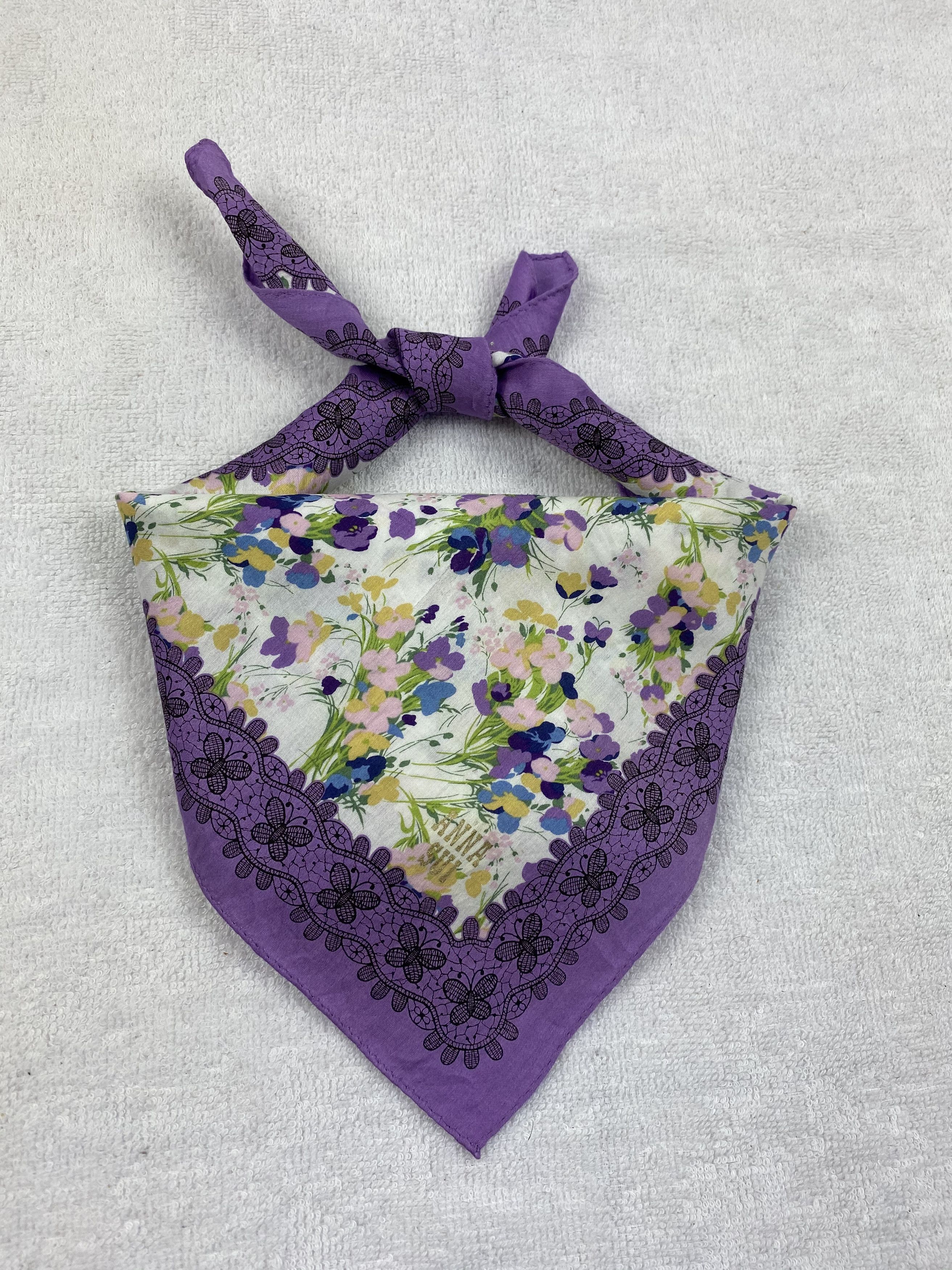 Anna Sui × Vintage Anna Sui Handkerchief / Bandana / Neckerchief Size ONE SIZE - 1 Thumbnail