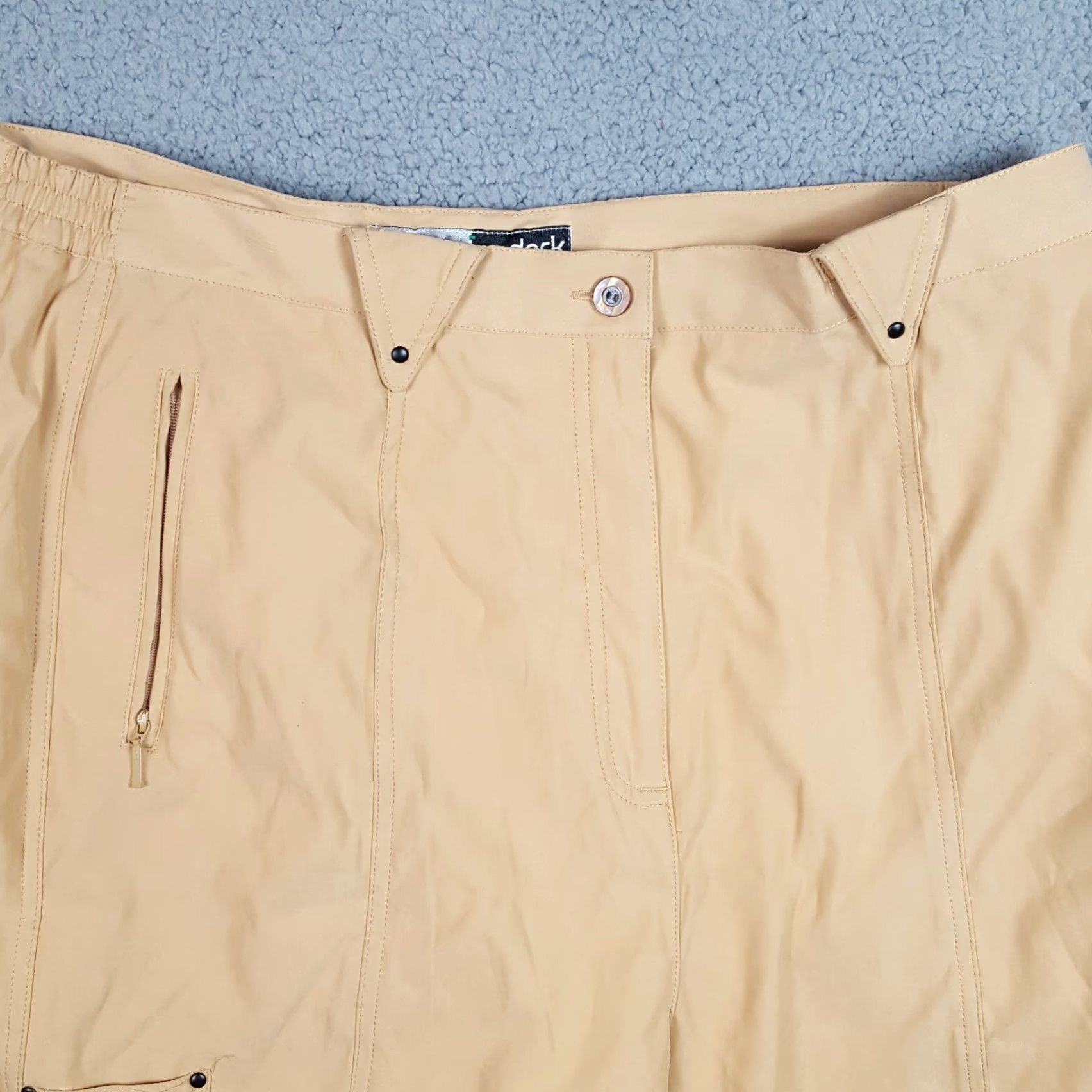 Vintage VINTAGE Jamie Sadock Golf High Waisted Athletic Women's 18 Beige Retro Shorts Size 40" / US 18 - 2 Thumbnail