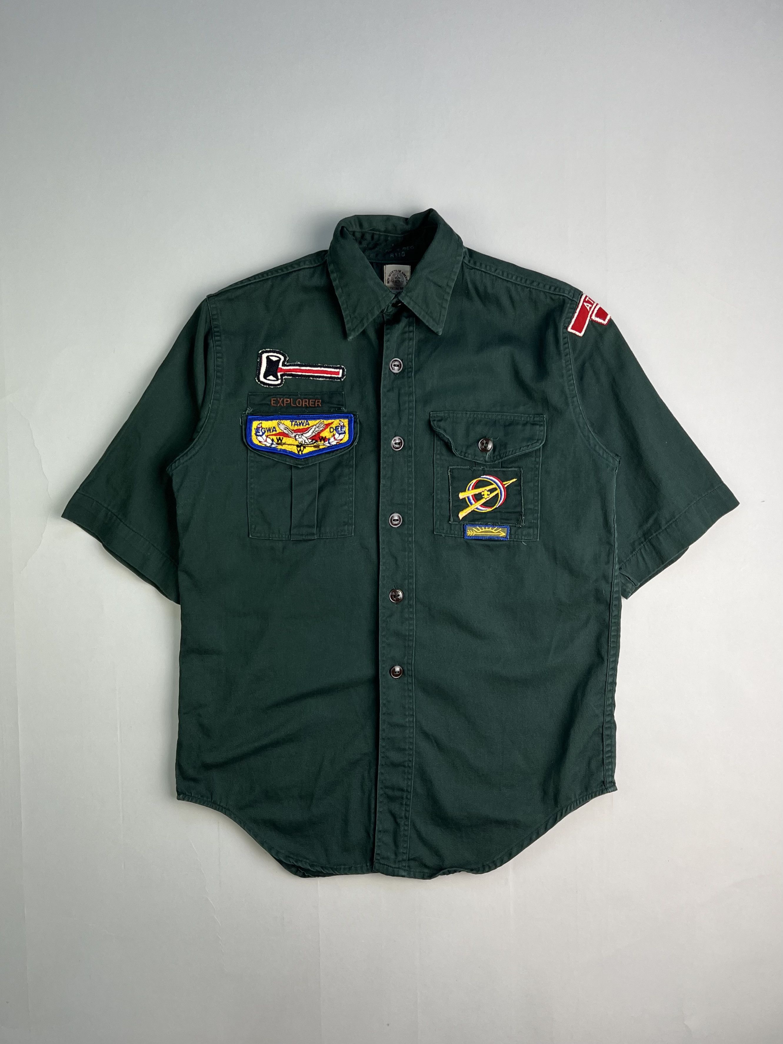 Vintage Vintage Boy Scout Of America Sanforized Shirt Green Xs Small Size US XS / EU 42 / 0 - 1 Thumbnail