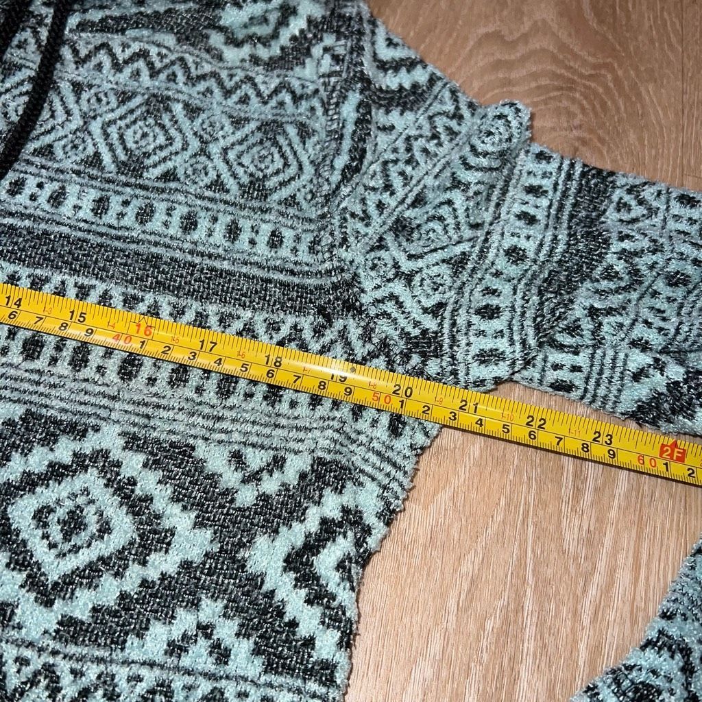Other One World Cowl Neck Pattern Pullover Tunic Sweatshirt Turquo Size M / US 6-8 / IT 42-44 - 4 Thumbnail