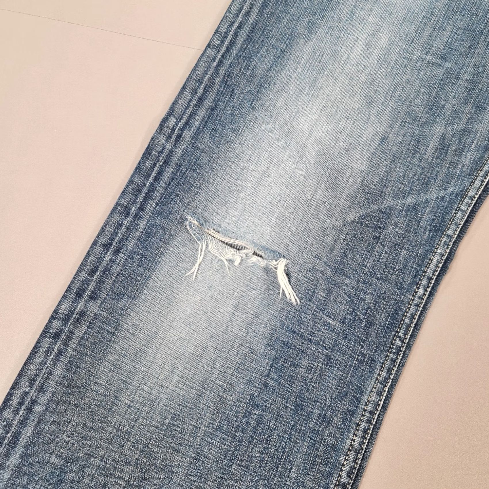 Diesel Diesel Jeans Blue Waykee Regular Straight Distressed Denim W34 L34 Button Fly 5-Pocket Mens Size US 34 / EU 50 - 6 Thumbnail