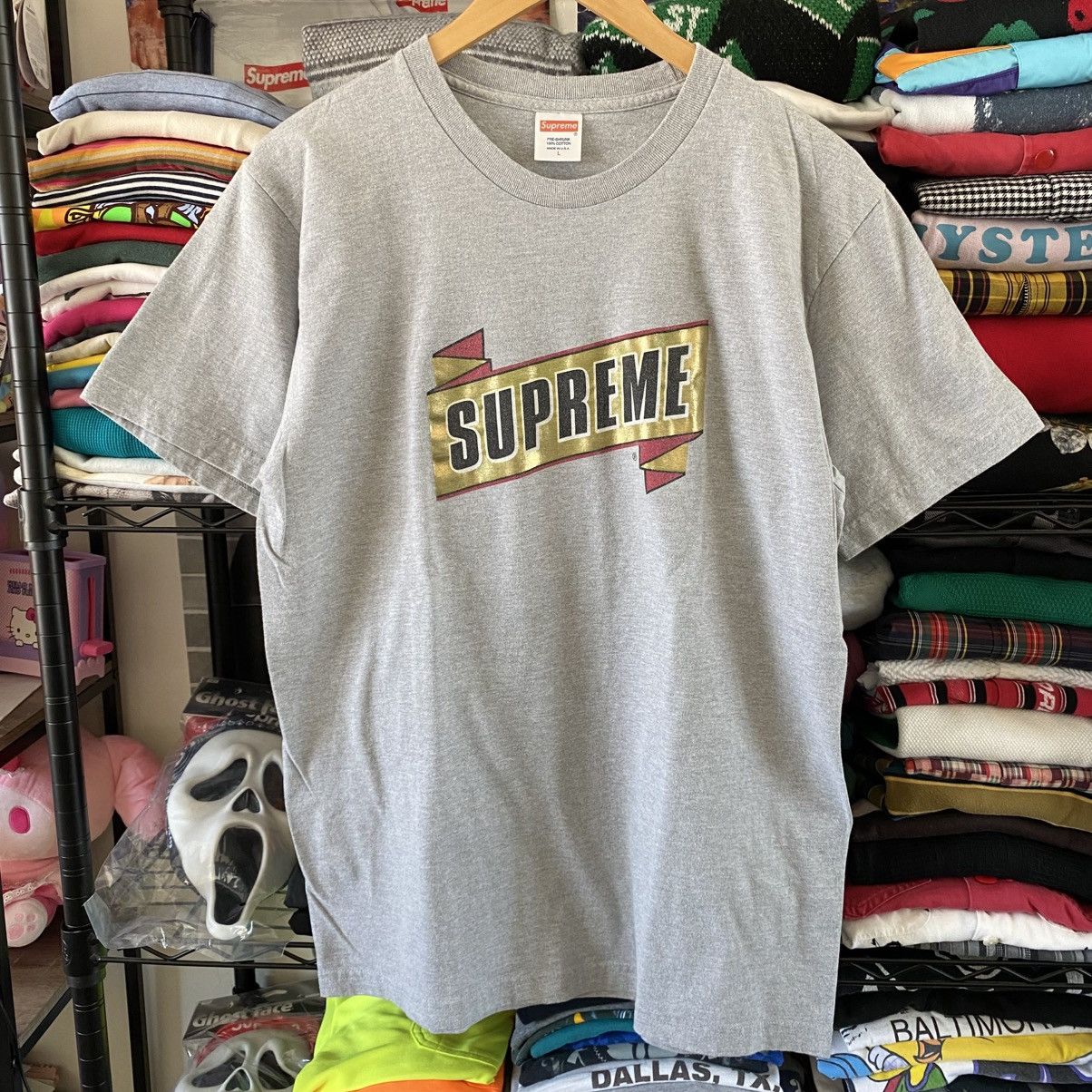Supreme Supreme Wackies Banner Foil Logo T-Shirt Grey 2013 Vintage Size US L / EU 52-54 / 3 - 1 Thumbnail