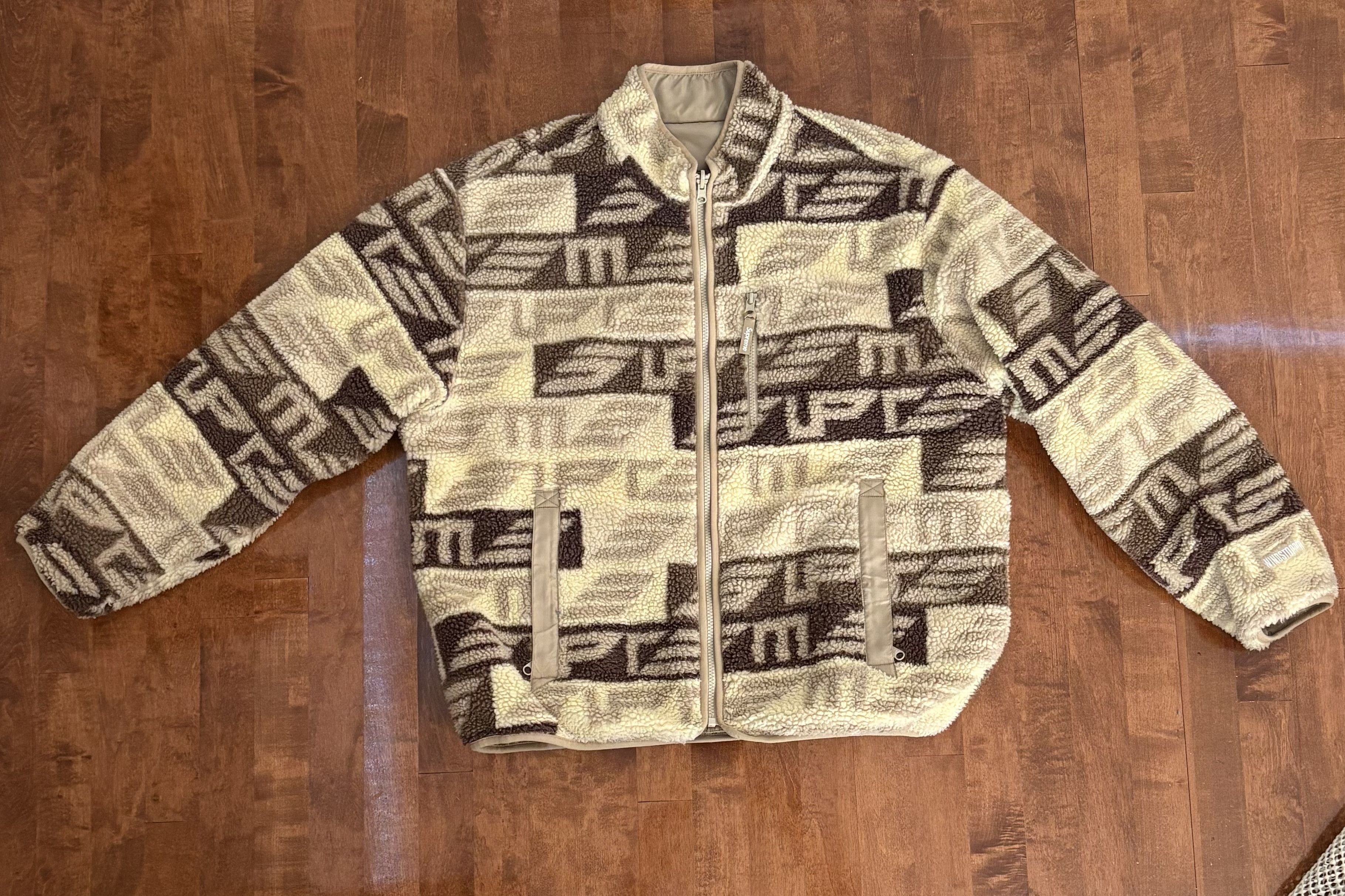 Supreme Supreme Geo Reversible WINDSTOPPER Fleece Jacket Tan Size US L / EU 52-54 / 3 - 1 Thumbnail