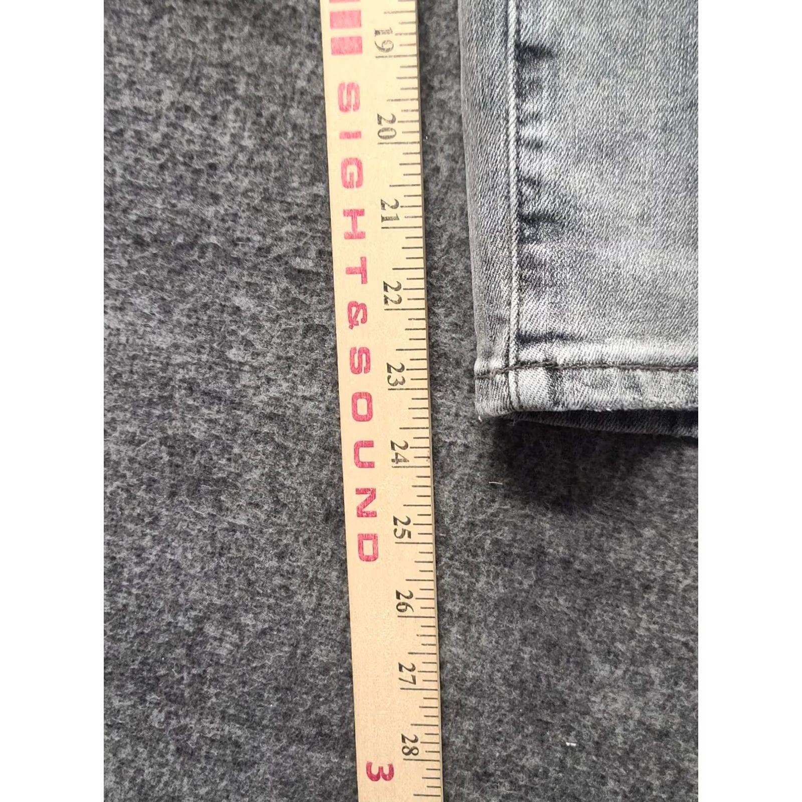 Vintage Judy Blue Jeans Womens 18W Regular Fit Straight Leg Button Fly Charcoal Stretch Denim Pants Size 40" / US 18 - 5 Thumbnail