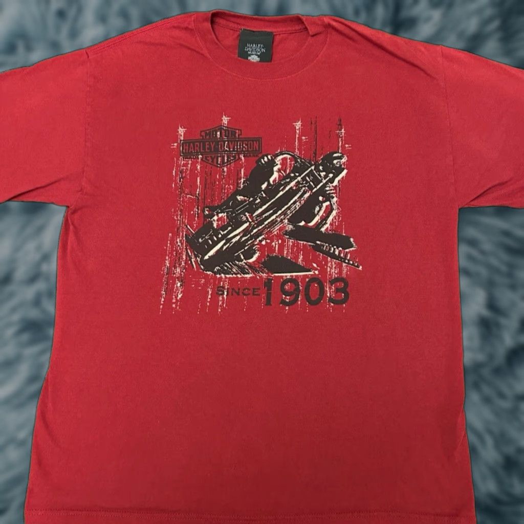 Harley Davidson VINTAGE Harley-Davidson Museum Classic Logo VTG Y2K 2008 Shirt Mens Large Red Logo 90s Biker Motorcycle Shirt Mens Size US L / EU 52-54 / 3 - 1 Thumbnail