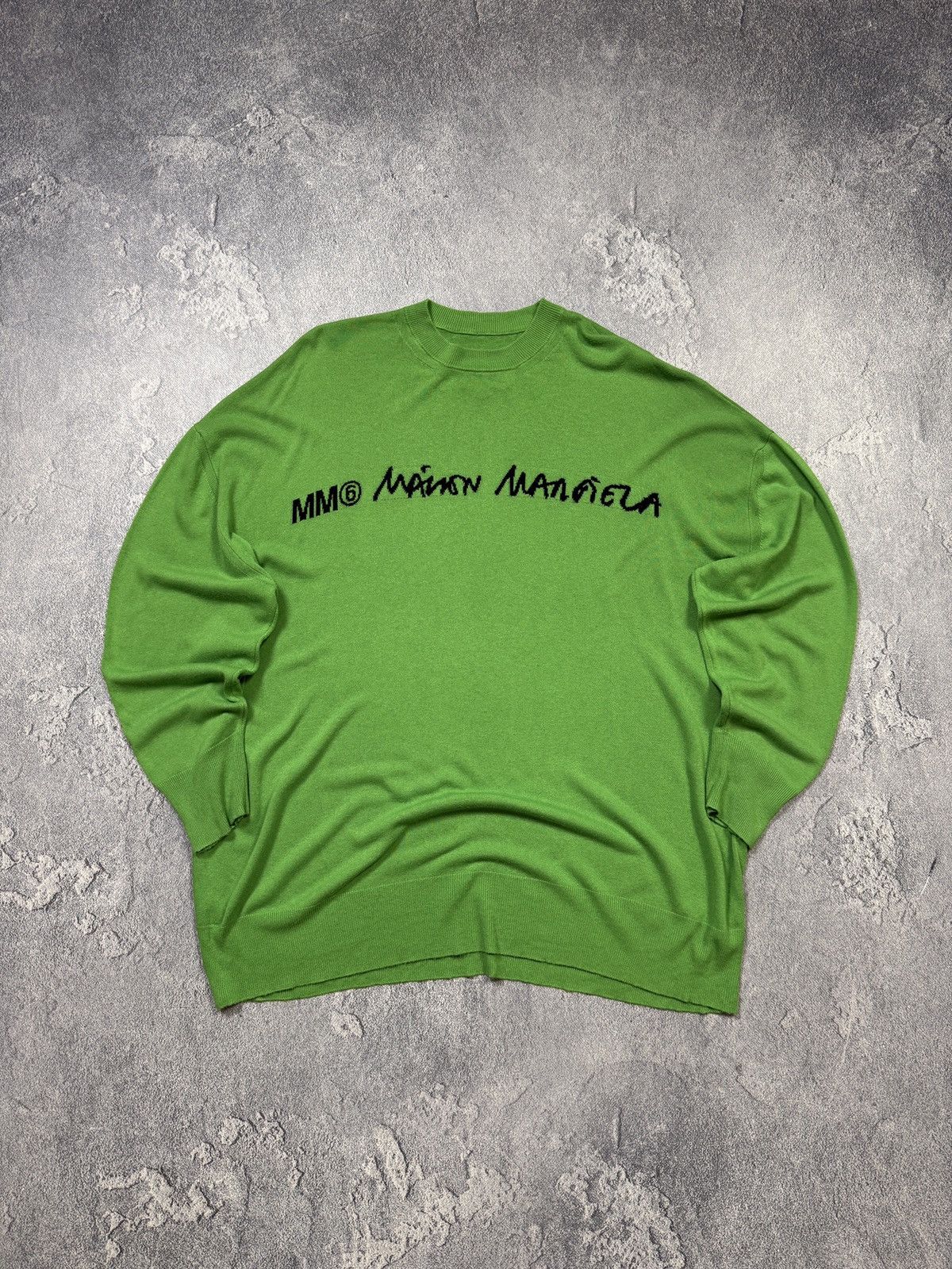 Maison Margiela Maison Margiela MM6 Oversize Sweater Spellout Big Logo Size US S / EU 44-46 / 1 - 1 Thumbnail