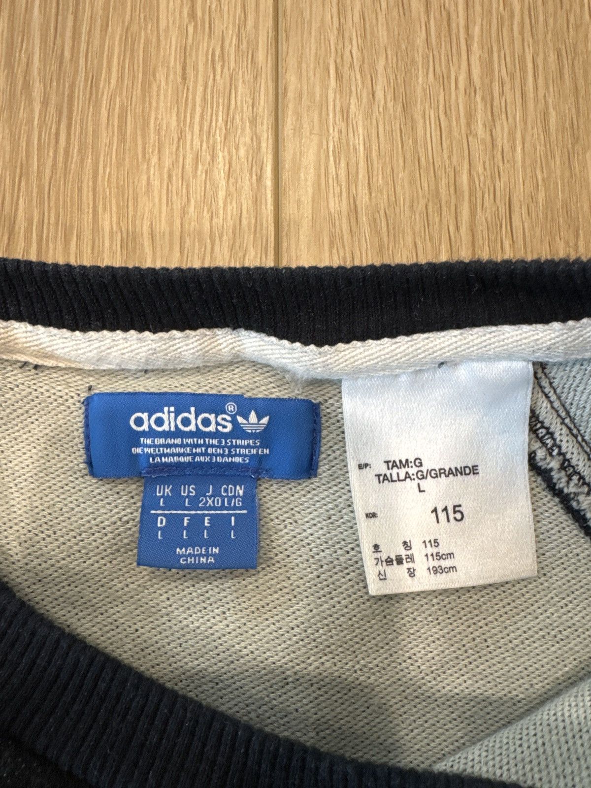 Adidas Adidas trefoil denim sweatshirt Size US L / EU 52-54 / 3 - 3 Thumbnail