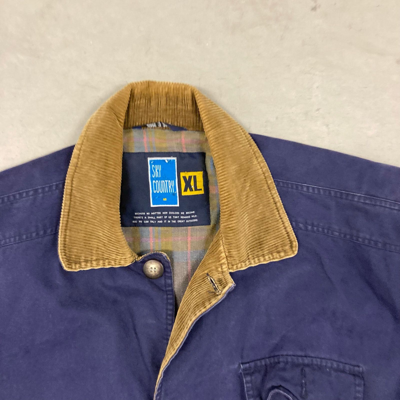 Vintage vintage 90s sky country barn chore jacket Size US XL / EU 56 / 4 - 4 Thumbnail