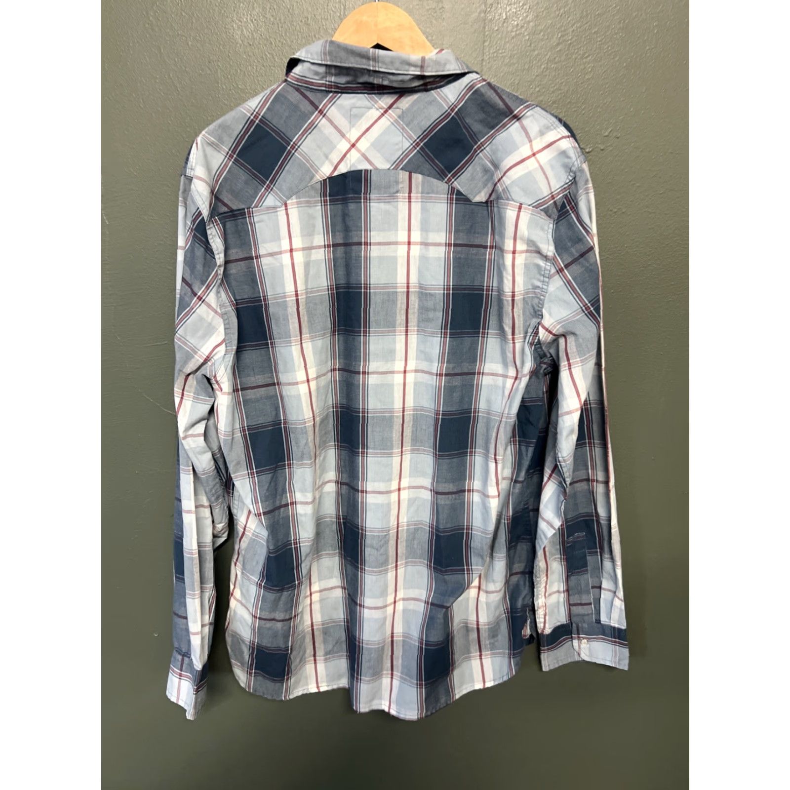 Levi's Levi's Shirt Mens XL Blue Plaid Pearl Snap Cowboy Western Long Sleeve Button-Up Casual Workwear Mens XL Blue Plaid Pearl Snap Western Shirt Size US XL / EU 56 / 4 - 4 Thumbnail