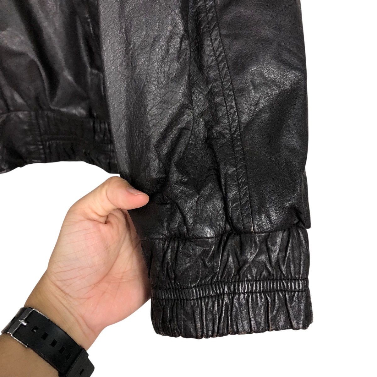 Japanese Brand 📌Vintage Biker Leather Jacket Jindo Blanket Issey Miyake Size US S / EU 44-46 / 1 - 16 Thumbnail